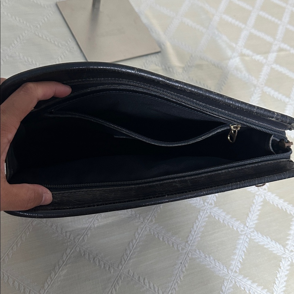 Coach Black Leather Clutch Bag - Picture 4 of 9